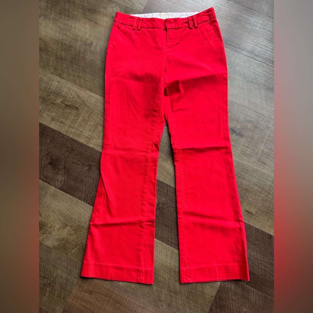 Banana Republic Red Martin Fit Pants